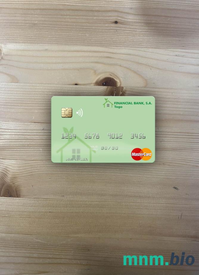 Togo Financial bank wygląd zdjęcia mastercard skan PSD + zdjęcie